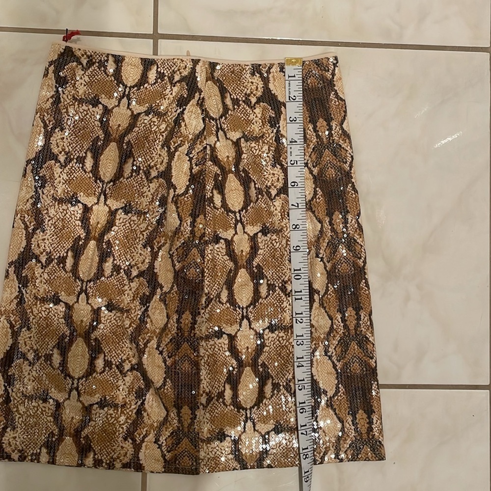 NWT RAGA Two Piece Slither Snake Print sequence set Cropped Tank & Pencil Skirt  - Picture 11 of 13